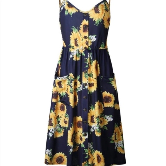 Beya Sunflower vintage style dress - Picture 2 of 2